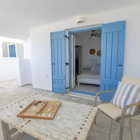 度假居 Pergola Paros Cycladic House By The Sea+pool 纳乌萨