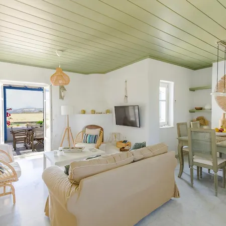 Pergola Paros Cycladic House By The Sea+pool 度假居